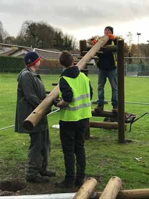 building the monkey bars