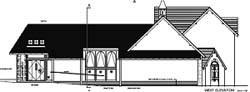 Architects' plans of new hall